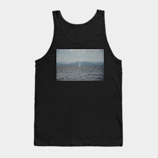 Sailboat in Vermont Photographic Print Tank Top